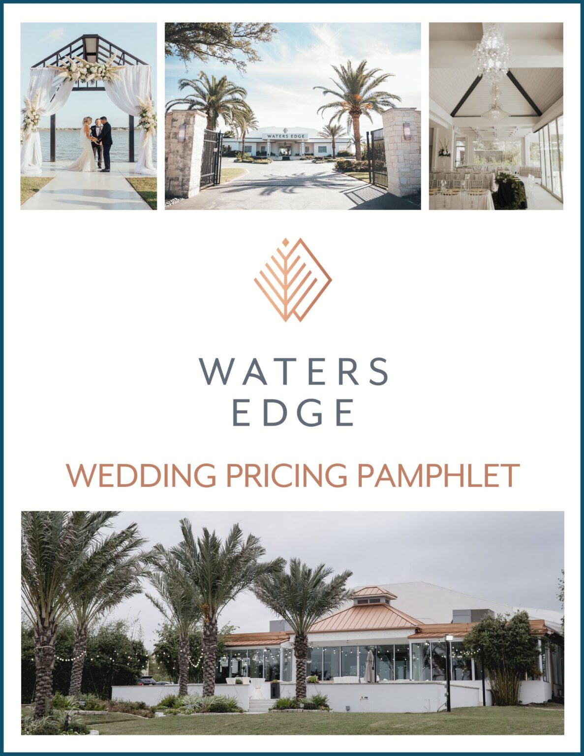 Waters Edge Wedding Pricing Pamphlet